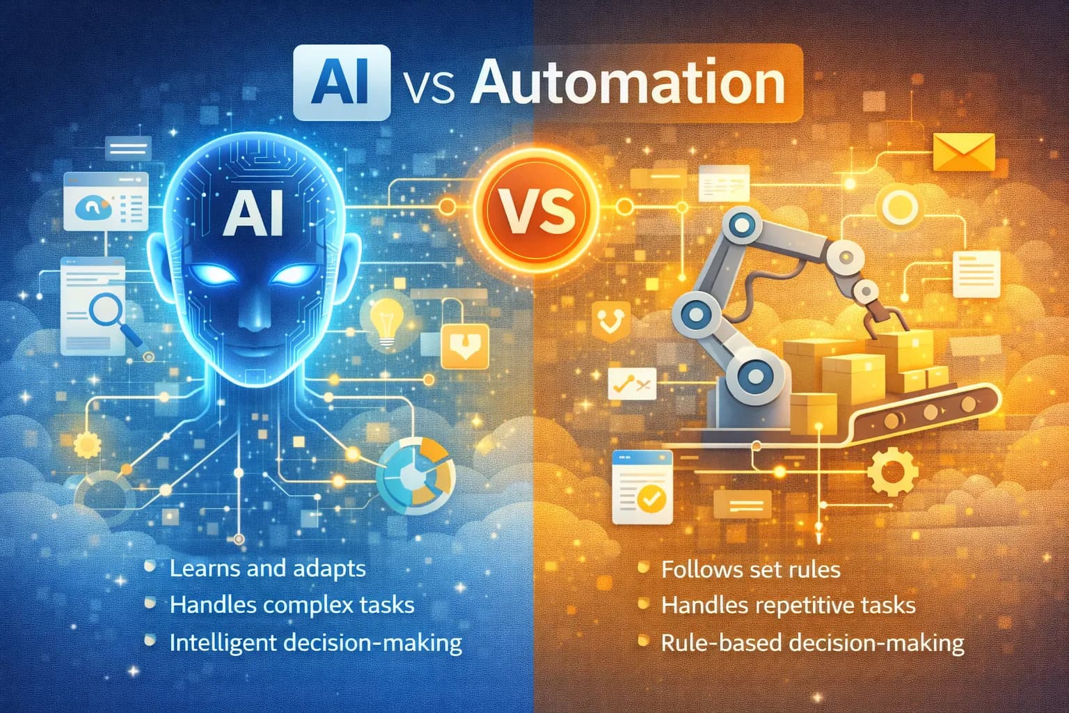 AI vs Automation: Understanding the Difference and Business Impact